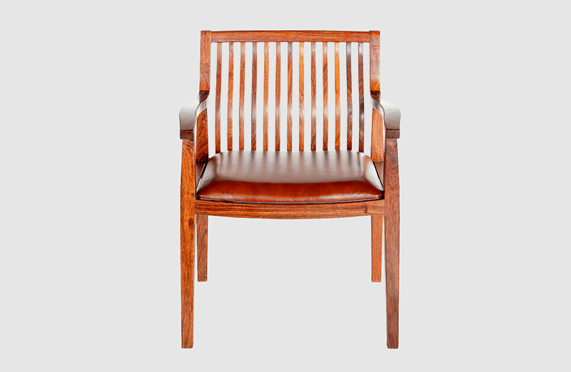 三门中式实木大方椅家具效果图