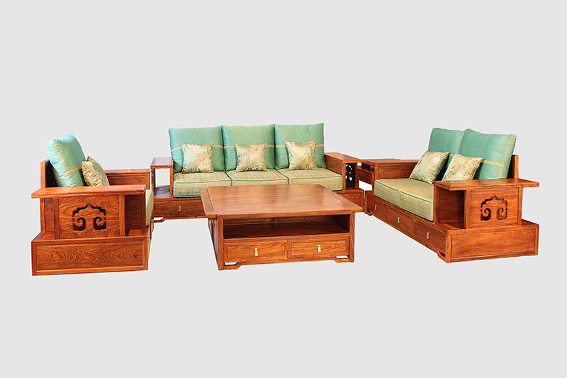 三门中式实木沙发简直太美了